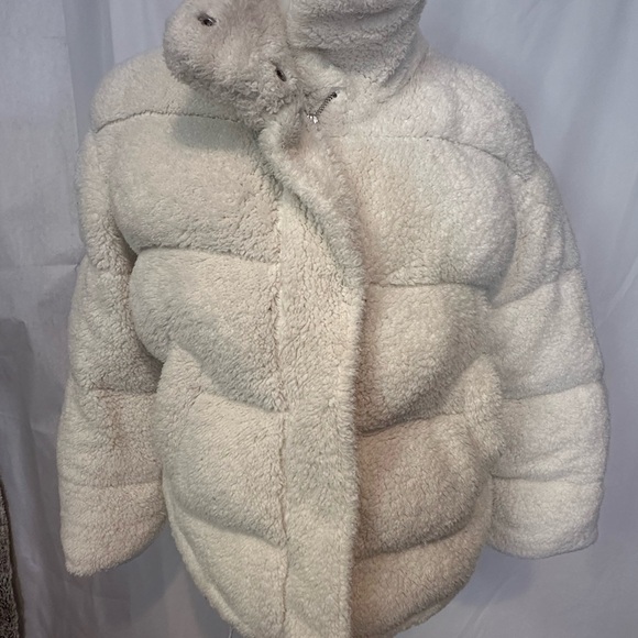 Fashion Nova Jackets & Blazers - Fashion Nova Cream Fleece Jacket